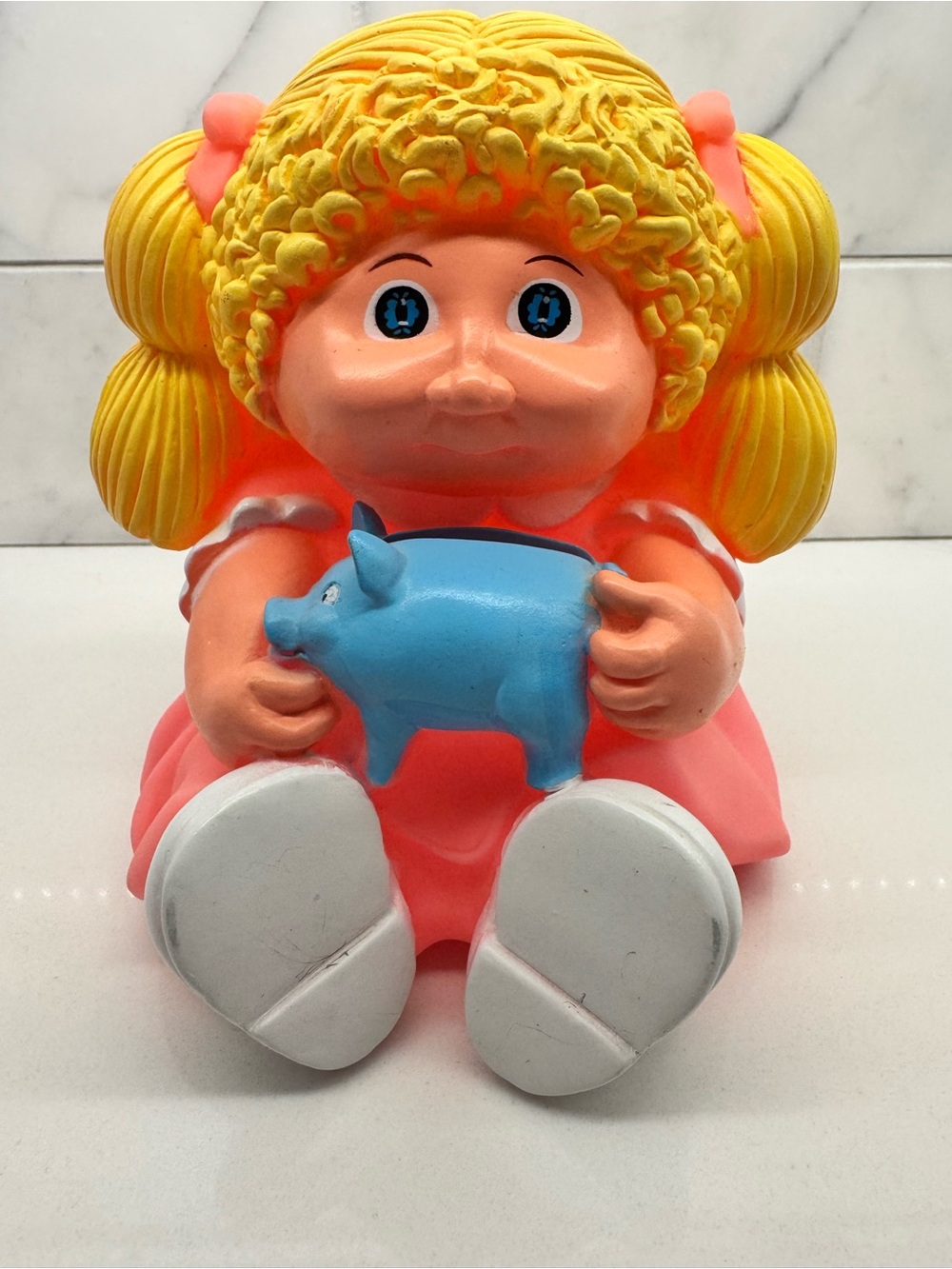 Vintage 1983 Cabbage Patch Kid Piggy Bank Doll Toy